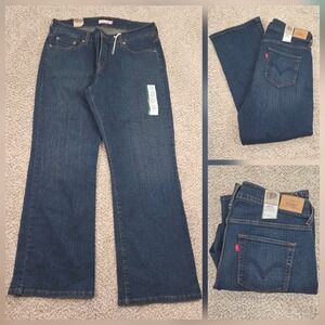 Levi's Women's 512 Jeans 18W Perfectly Shaping Bootcut Dark Wash Denim Pants